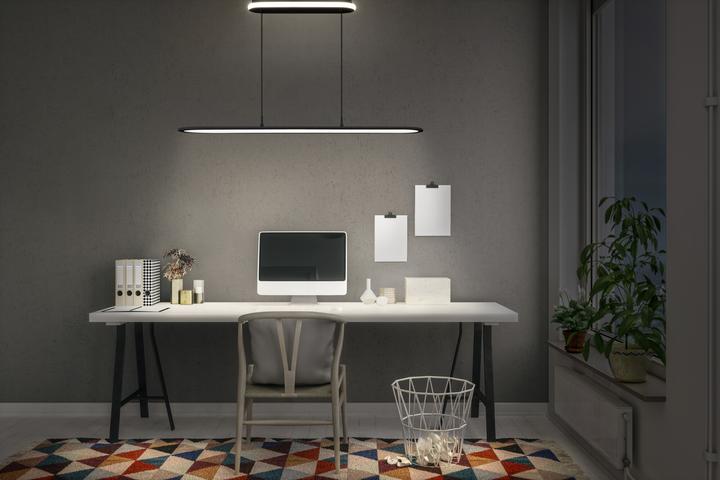 Produktbild Osram LED Deckenleuchte OFFICE LINE PANEL ELLIPSE 57W 940 Black Dimmbar Neutralweiss 4099854464874 (2700 lm)