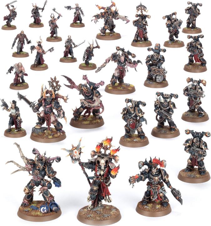 Games Workshop Warhammer 40.000 - Patrouille de combat du Chaos Space Marines (Matières plastiques)