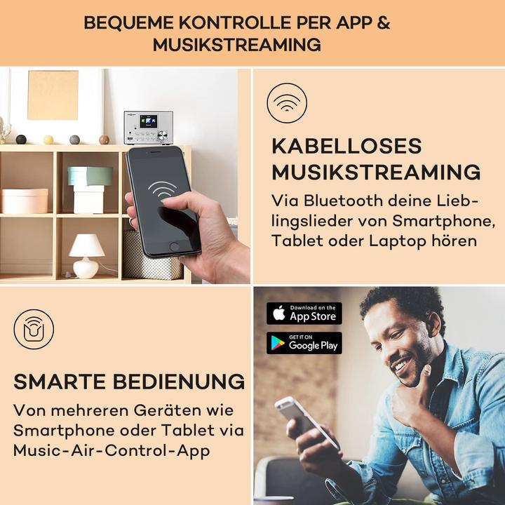 Actual product image OneConcept Internet radio with CD player