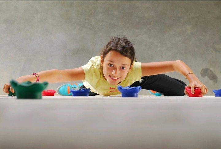 Actual product image Hudora 12 pieces climbing holds (Blue, Red, Green)