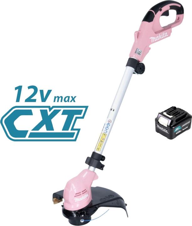 Actual product image Makita UR 100 DZP Cordless lawn trimmer 12 V max. 260 mm pink Solo - without battery, without (Trim line)