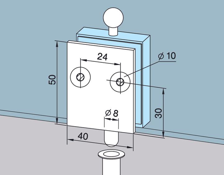 Actual product image Dormakaba Locking latch