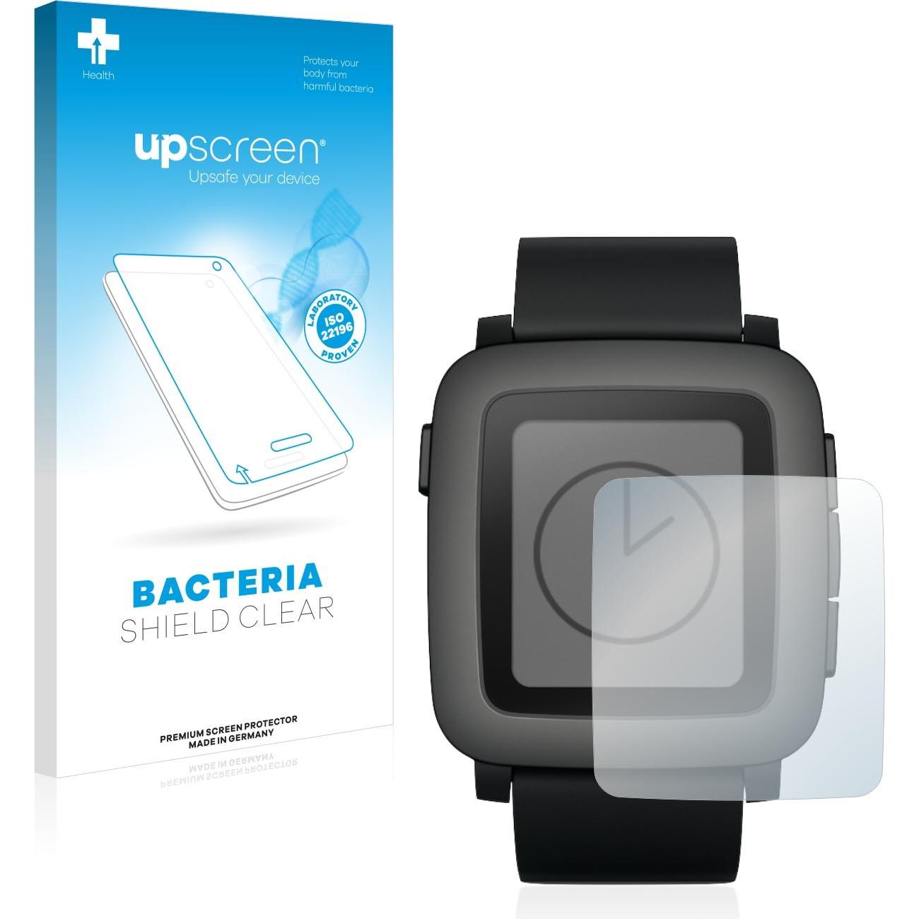 upscreen Antibakterieller Displayschutz, Smartwatch Schutzfolie, Transparent