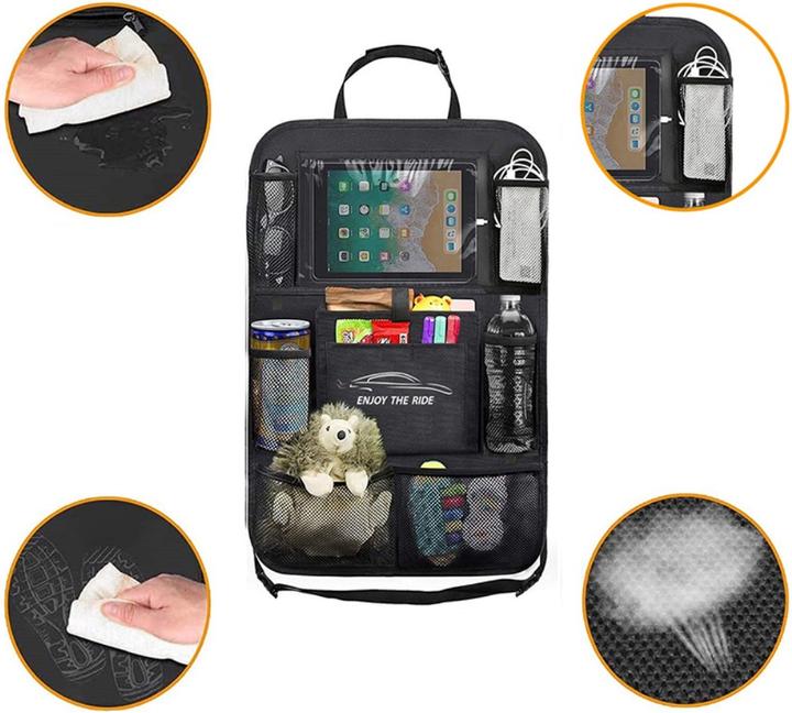 Produktbild Werkstein Auto Sitz Aufbewahrungshängebeutel Organizer Rücksitz Tasche (65x45cm)