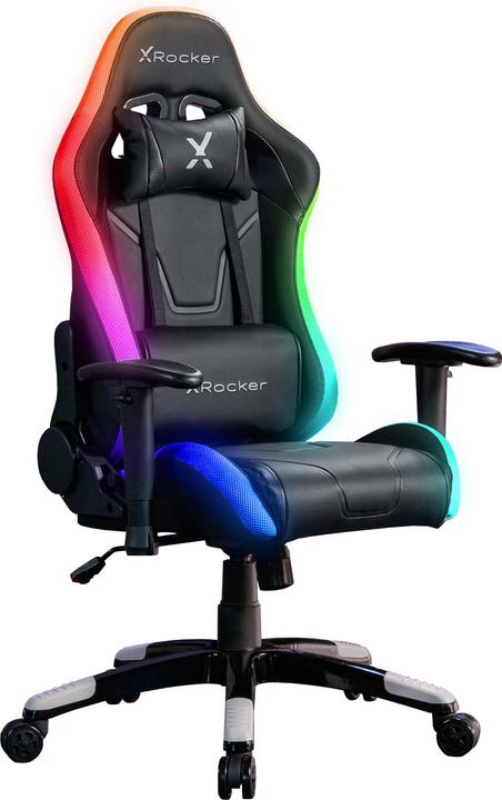 Produktbild X Rocker Chaise de jeu eSports compacte RVB Agility JR Noire/Grise