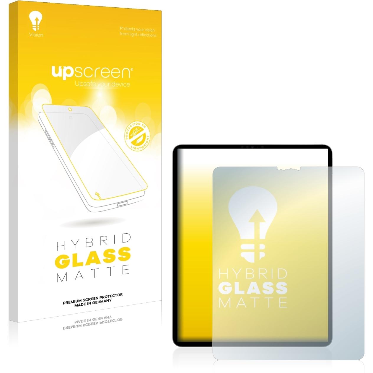 upscreen Reflection Shield Panzerglasfolie Matt (1 Stück, iPad Pro 12.9 2022 (6. Gen)), Tablet Schutzfolie