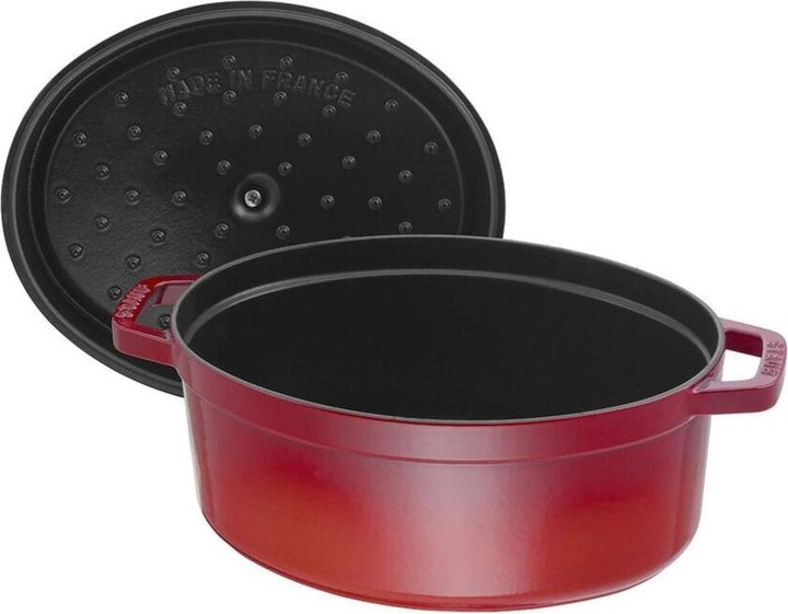 Produktbild Staub Bräter oval kirschrot (23 cm, Bräter + Schmortopf, Gusseisen, Emaille)