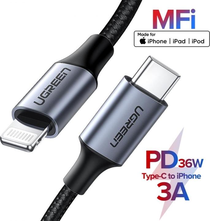 Produktbild Ugreen Lightning – USB C (2 m, USB 2.0)