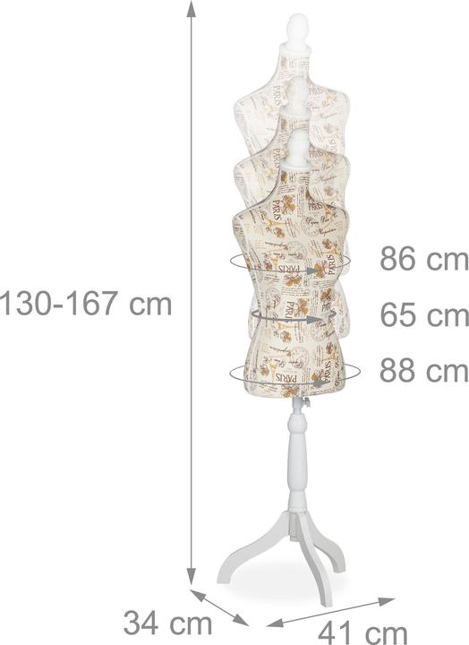 Produktbild Relaxdays Schneiderpuppe