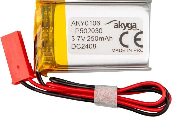 Akyga LP502030 Akkupack x Spezial-Akku LiPo 3.7 V 250 mAh (1 pcs., Device specific, 250 mAh)