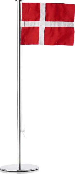 Produktbild Zone Bordflag Ø9x40 cm Dannebrog Rustfri Stål Blank