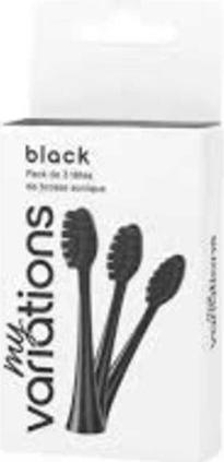 Produktbild My Variations Myvariations Sonic Toothbrush Heads Black - Pack of 3 (3x)