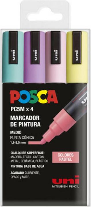 Produktbild Posca Acryl-Farbstift PC-5M Kuchen 1,8-2,5 mm 4 Stück (4 x)
