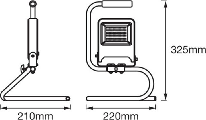 Image du produit Ledvance Projecteur de chantier à LED Worklight SStand (4500 lm)