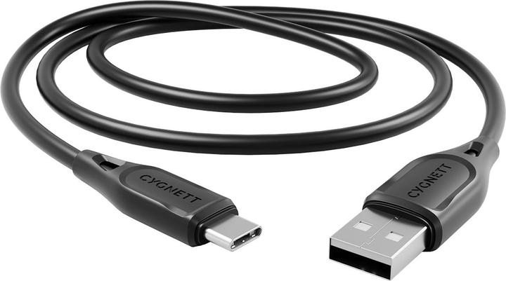 Immagine prodotto Cygnett Cavo Essentials da USB-C a USB-A (USB 2.0), nero, 2 m (2 m, USB 2.0, 60 W)