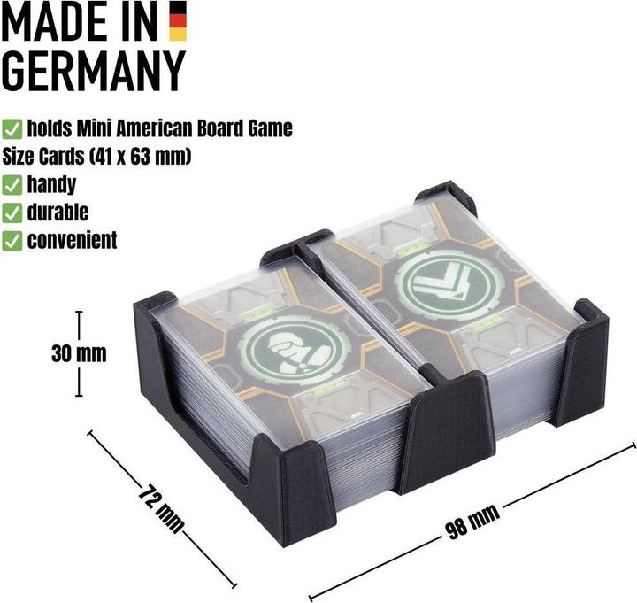 Image du produit Feldherr 63173 - Porte-cartes pour cartes à jouer au format Mini American Board Game - 80 Kart (Matières plastiques)
