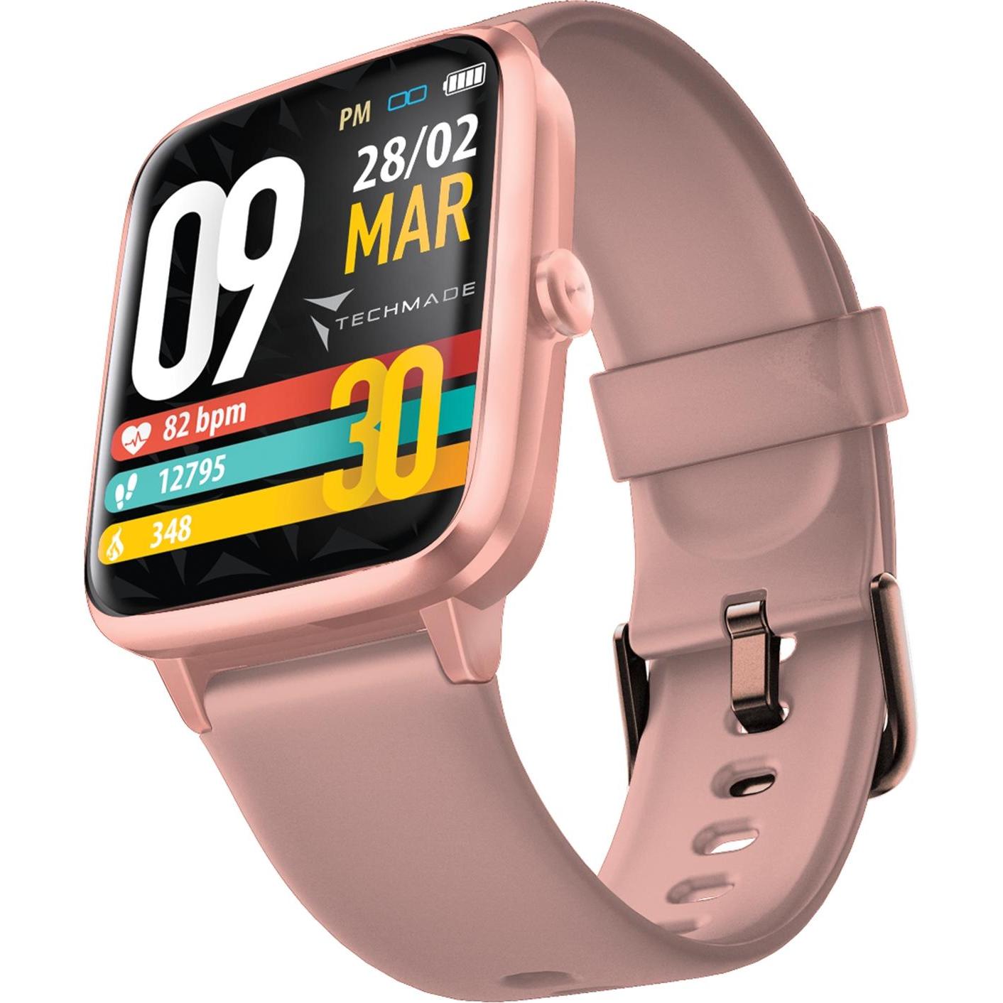 Techmade Smart Watch Move Pink, Smartwatch