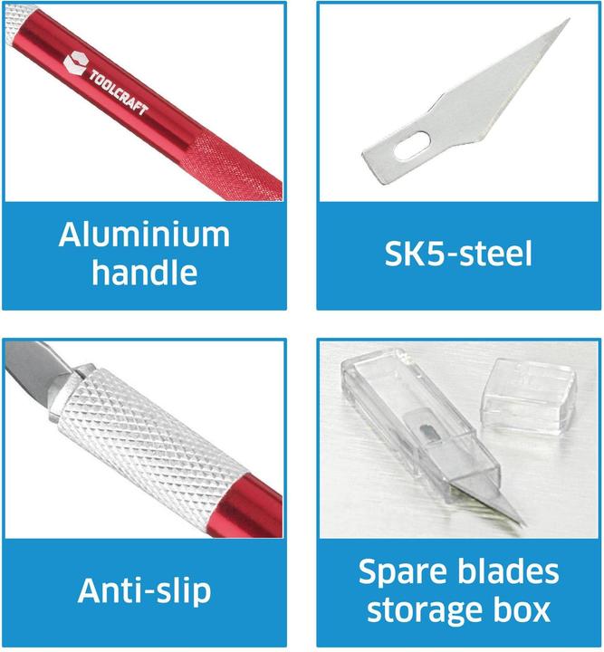 Actual product image Toolcraft Scalpel with 5 blades (Cutters)