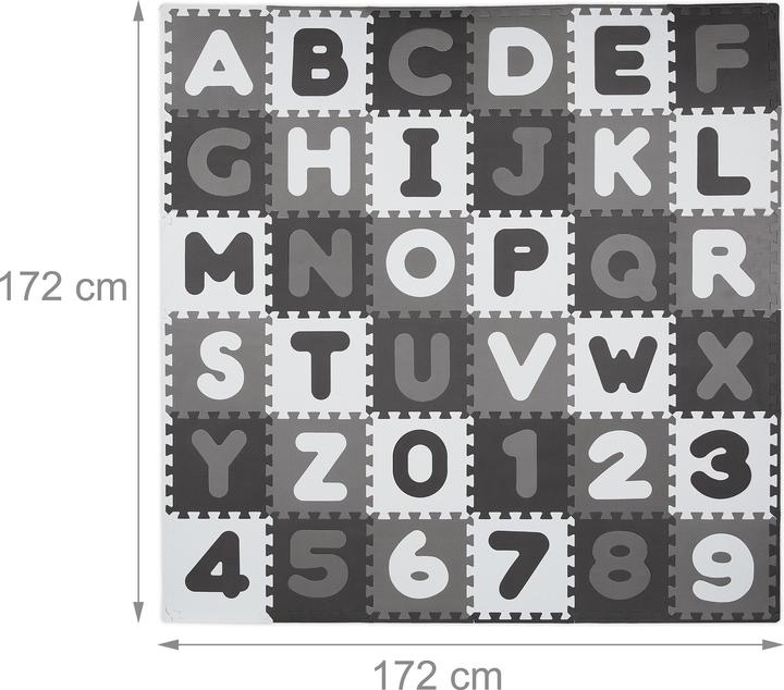 Actual product image Relaxdays 60x puzzle mat (30 x 30 x 1 cm)