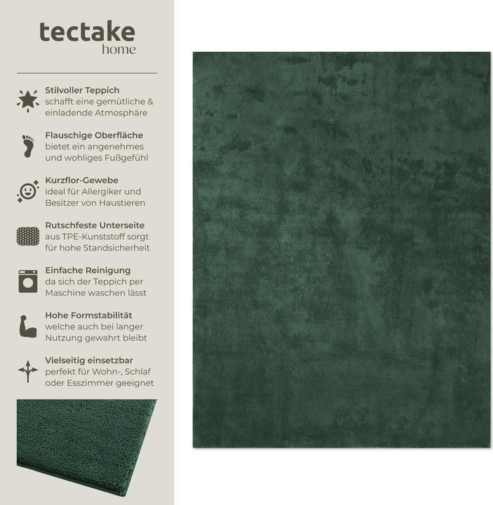 Image du produit tectake tapis à poils ras Soft Zone (140 x 200 cm)