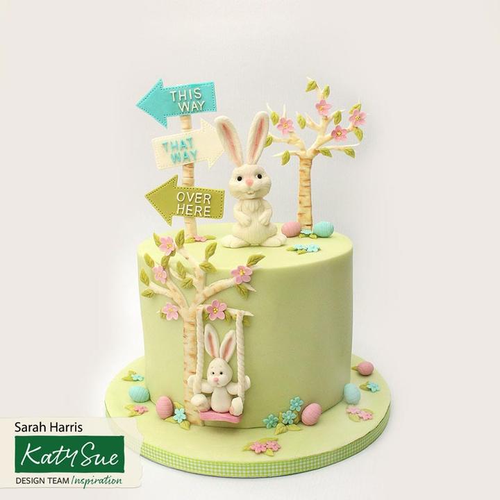 Actual product image Katy Sue Designs Silicone embosser Easter bunny