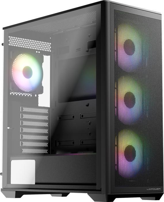 Produktbild LC-Power Geh?use Micro-ATX 811B black USB3.2/Audio,o.Netzteil (Mini-ITX, ATX, E-ATX, mATX)