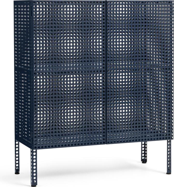HAY - Perforated Cabinet Floor Medium - H95 cm - Steel Blue