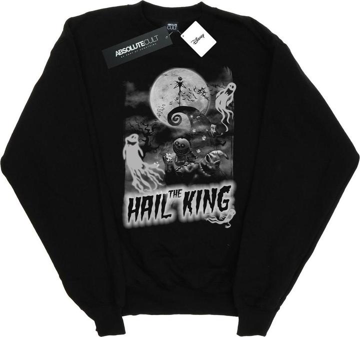 Actual product image Disney Womens/Ladies Nightmare Before Christmas Hail The King Sweatshirt (S)
