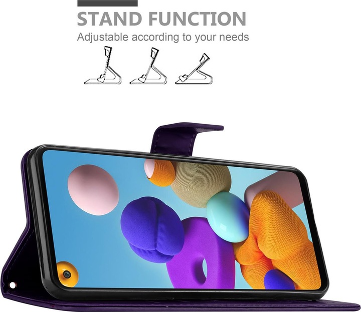 Produktbild Cadorabo Flower Book Cover (Samsung Galaxy A21s)