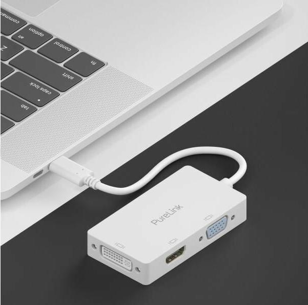Produktbild Purelink USB-C zu (DVI, HDMI, VGA, 22.40 cm)