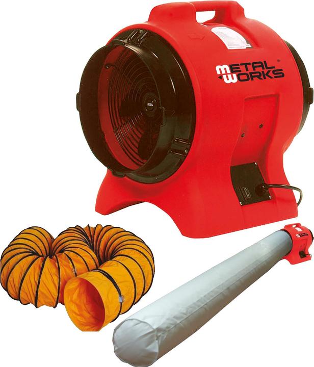 Metal Works 722313509 MV300PPSET Ventilator 300mm - 750 Watt mit Abluftschlauch und Filterbeutel