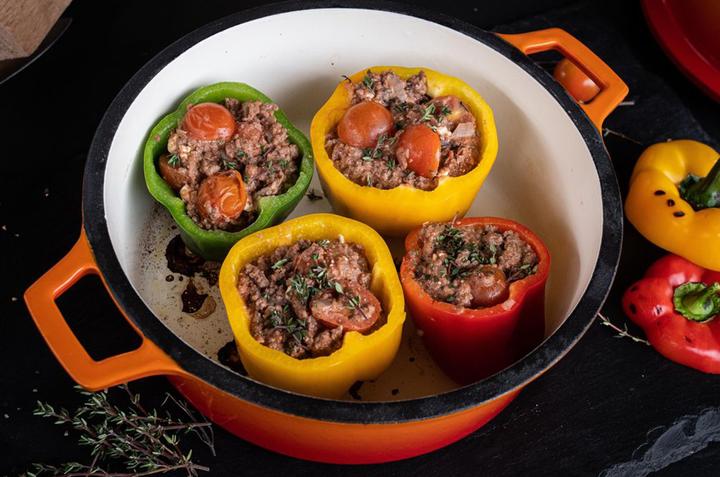 Produktbild Grillfürst Dutch Oven ohne Füsse - emailliert - DO7,5 - orange