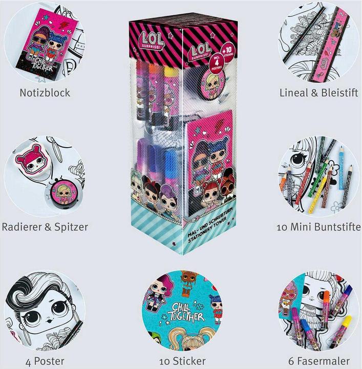 Actual product image Undercover Painting set LOL Surprise 35 pieces