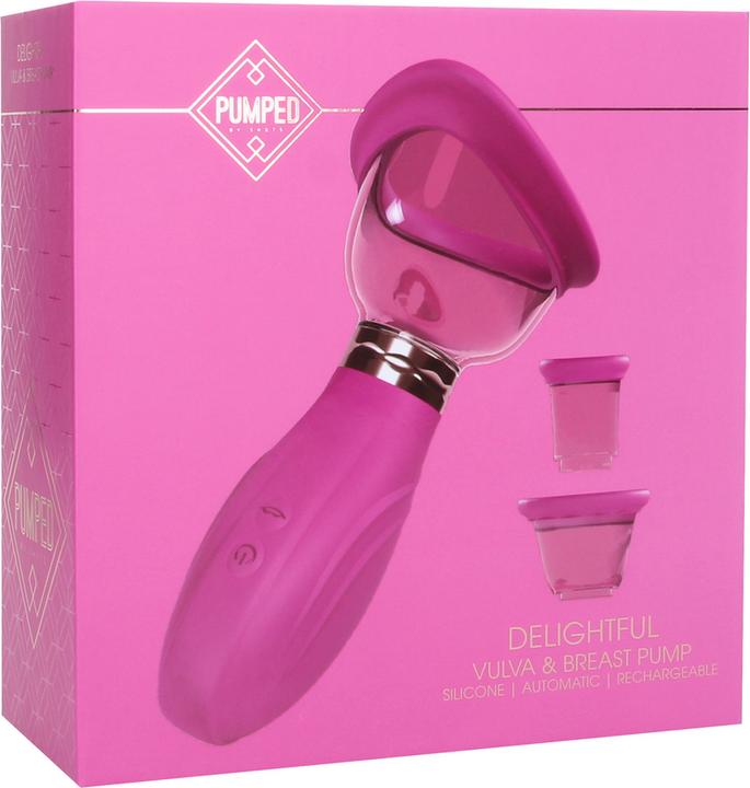 Shots Delightful - Rechargeable Vulva and Breast Pump - Pink