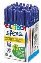 Produktbild Carioca Packung mit 50 Eco Kugelschreibern 1mm (Bunt, 50 x)