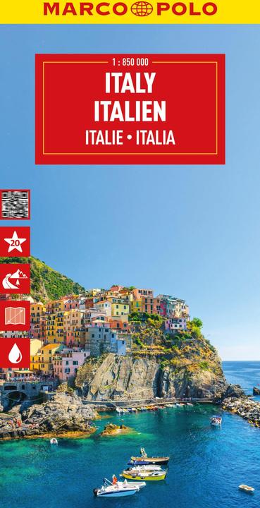 Reisekarte Italien 1:850.000
