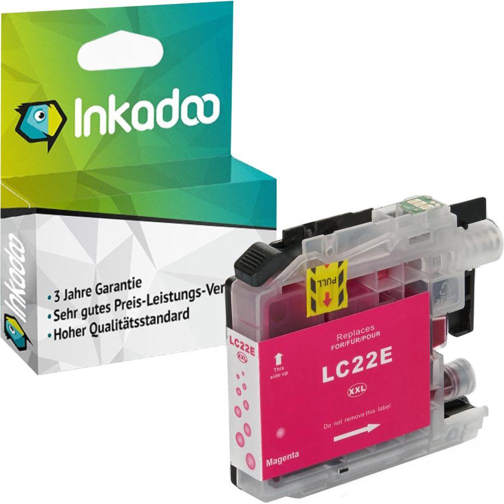 Inkadoo, Druckerpatrone, Kompatibel zu Brother LC-22E (M)