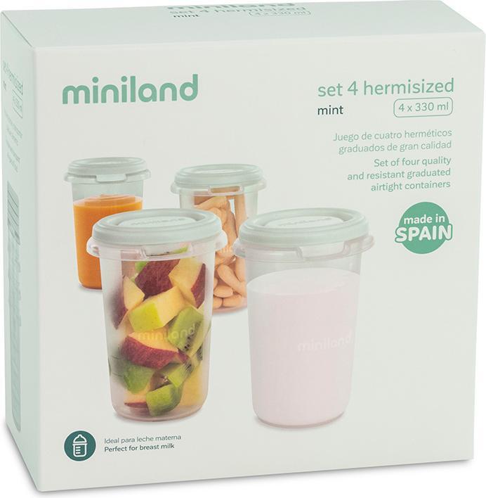 Productafbeelding Miniland SET 4 MUNT 330ML