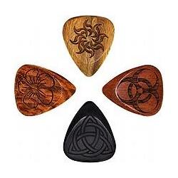 Timber Tone Laser Tones Mixed Pack of 4 (4 x), Plektrum