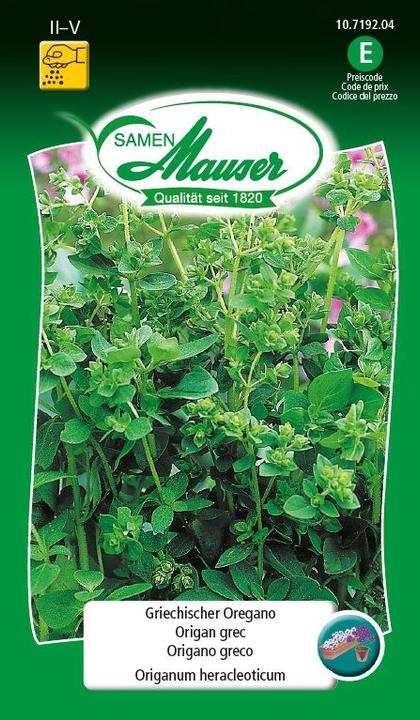 Image du produit Samen Mauser L'origan grec (Graines d'herbes aromatiques)