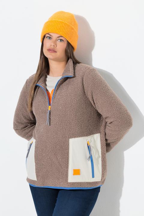 Actual product image Laurasøn Teddy-Sweatshirt, Langarm, Stehkragen, OEKO-TEX (56)