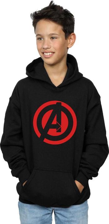 Produktbild Jungen Avengers Assemble Solid A Logo Hoodie (140, 146)