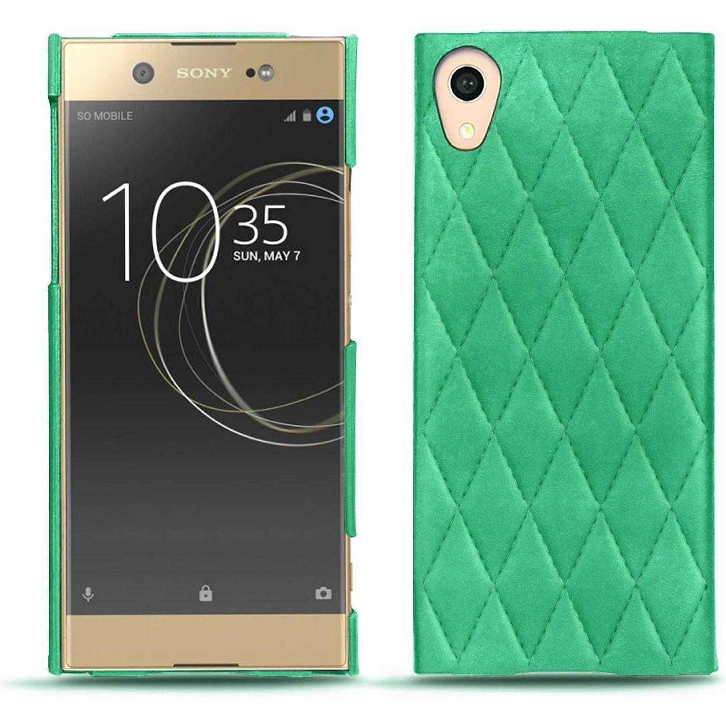 Noreve Lederschutzhülle (Sony Xperia XA1 Ultra), Smartphone Hülle, Grün