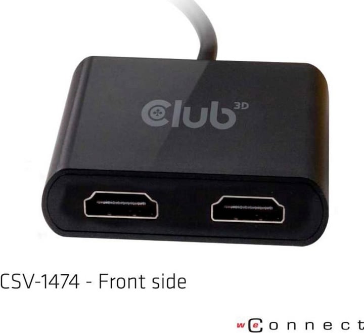 Produktbild Club 3D USB A auf HDMI 2.0 Dual Monitor 4K 60Hz Adapter