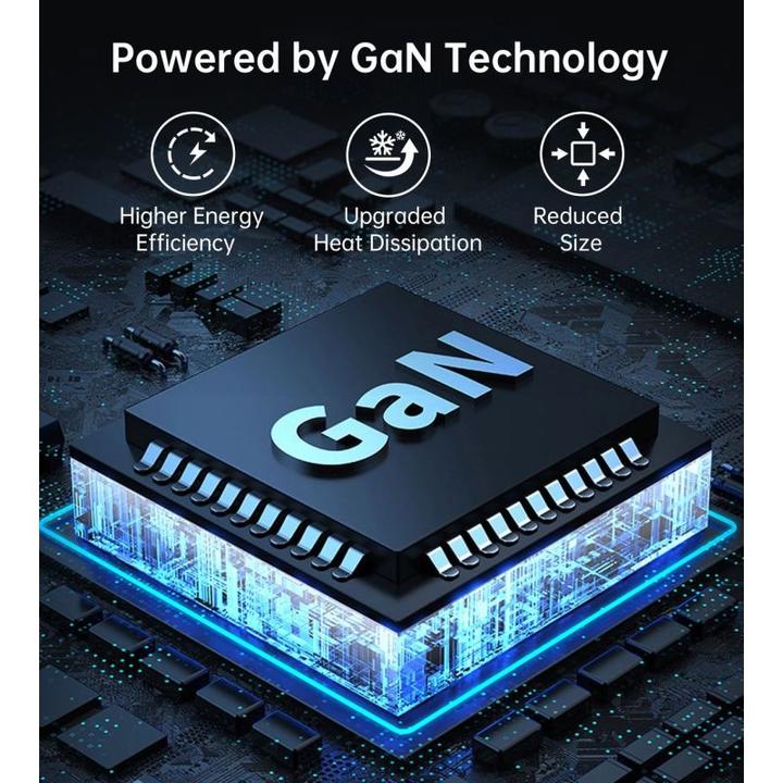 Produktbild Choetech PD8008 100W GaN-Schnellladegerät 2x USB-A / 2x USB-C - Weiss (100 W, 4 Ports)