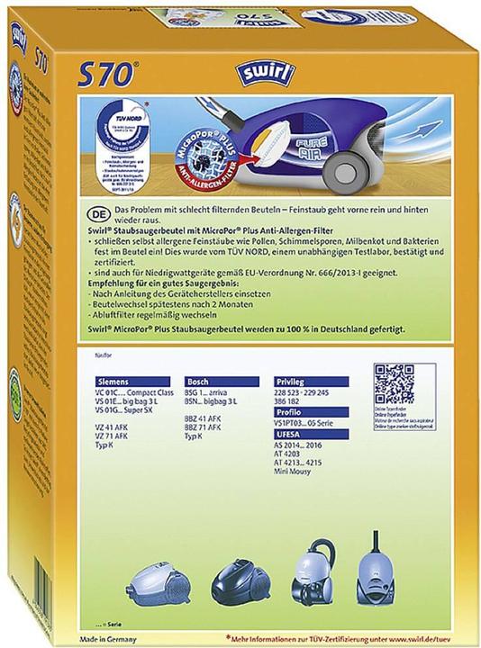 Produktbild Swirl S 70 MicroPor Plus Airspace (1x)