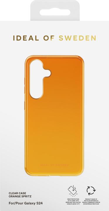 Productafbeelding iDeal Of Sweden Heldere Koffer Mid - Oranje Spritz (Samsung Galaxy S24)
