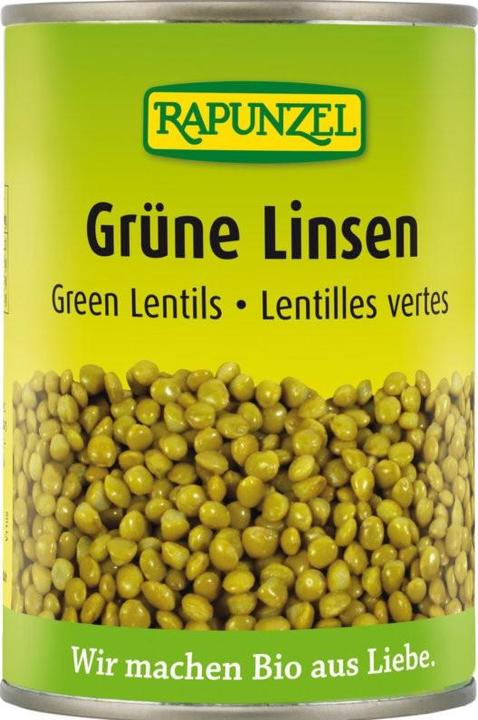 Image du produit Rapunzel Lentilles vertes prêtes à l'emploi bio (400 g)