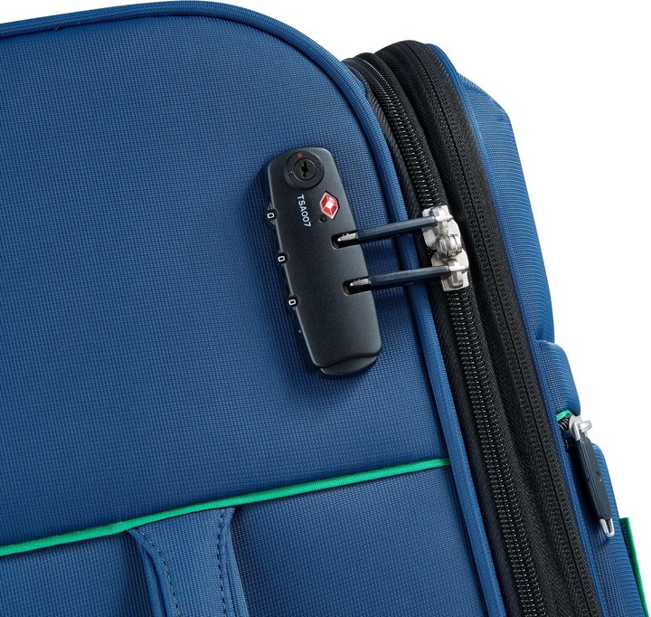 Actual product image Delsey Paris x United Colors of Benetton Color Block 4-wheel cabin trolley S 55 cm with stretch fold (77 l, Hand luggage (up to 50 litres))