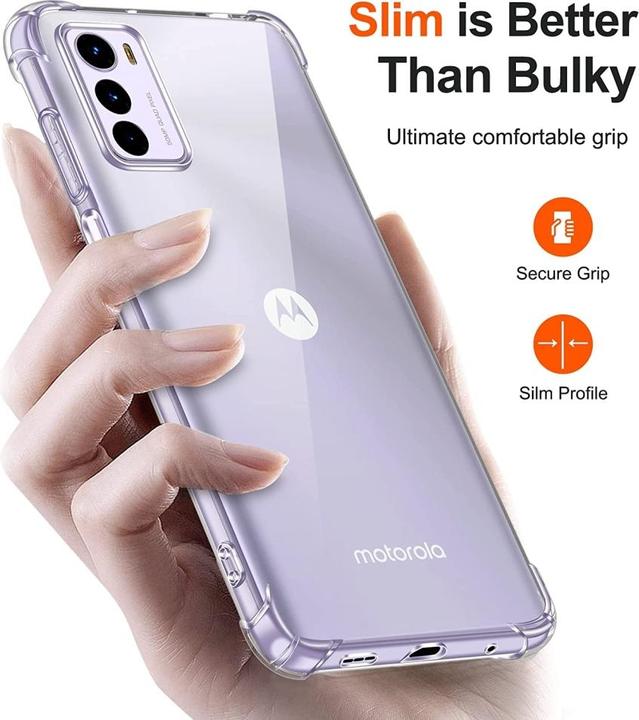 Produktbild Screenguard Motorola Moto G42 Hülle Crystal Soft Airbag Bumper (Motorola Moto G42)